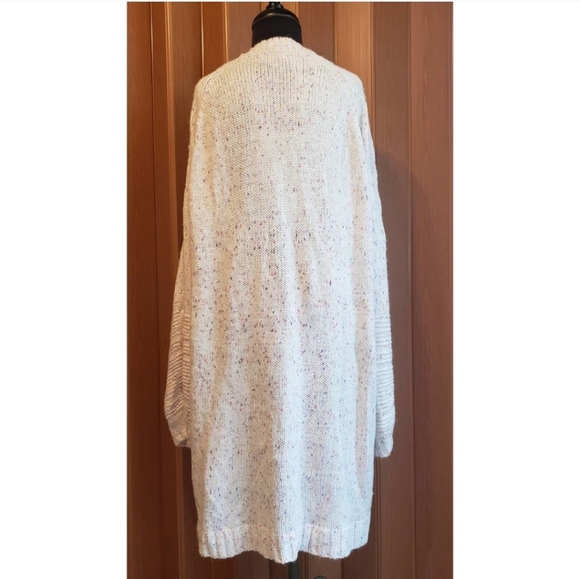 Roaman's V-Neck Sweater - Cream.sparkle Confetti - Picture 5 of 8